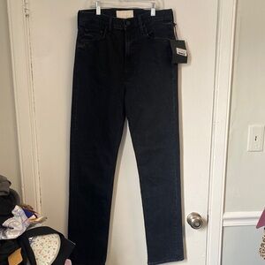 MOTHER High Rise Jeans - Black